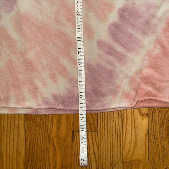 Pink Tie-Dye Women's American Eagle Cropped Sweatshirt - Picture 7 of 8